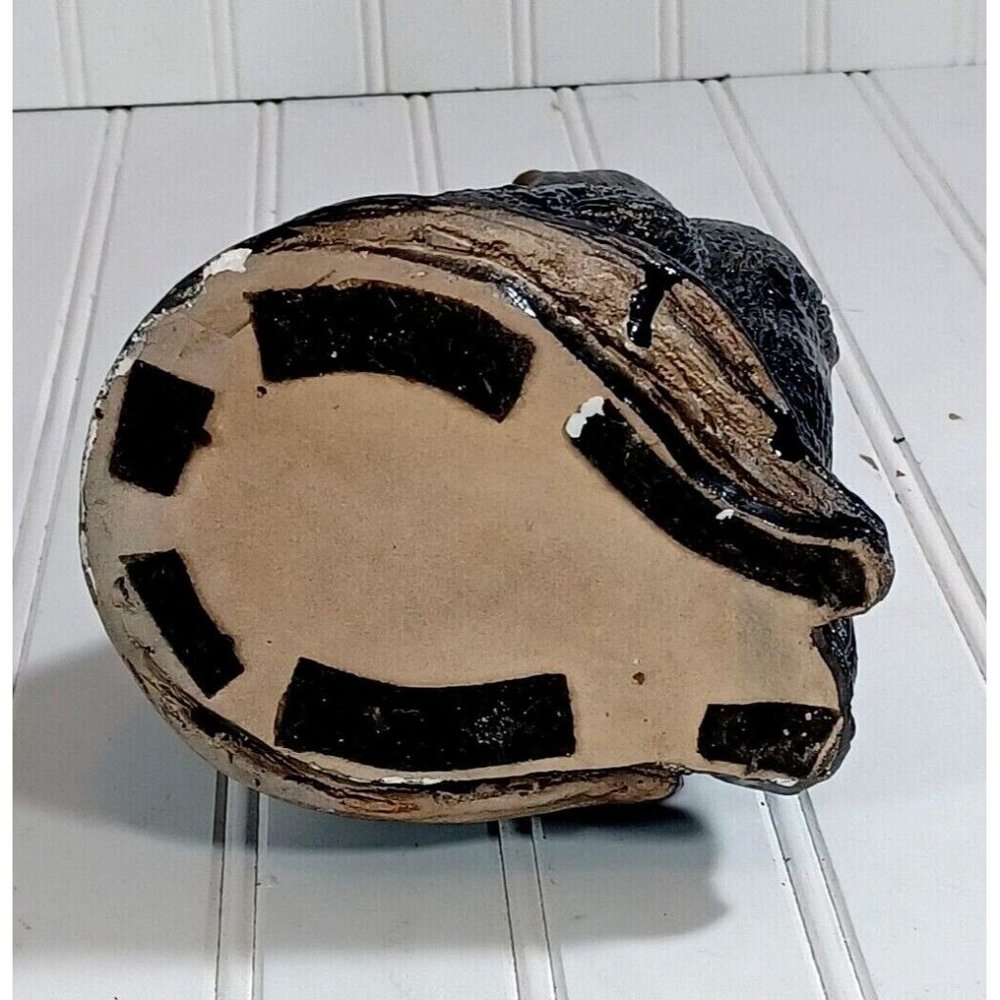 2 Vtg 14" 1950s Howling Coyote Pottery Indoor Outdoor Sculpture Statues Bookends - Picture 8 of 9